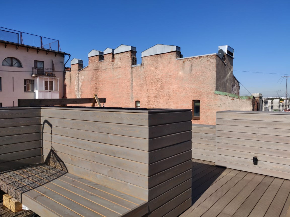 Терраса на крыше жилого дома