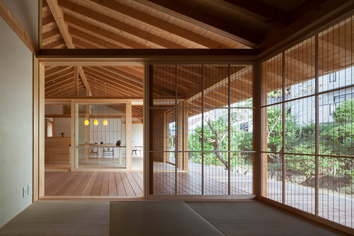 襖 ふすま や簾 すだれ を取り入れた和モダンのインテリア Houzz ハウズ