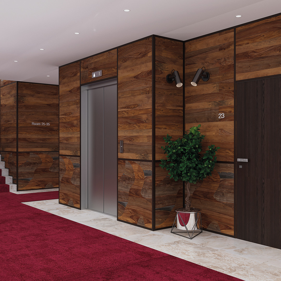 Внутрення отделка стен панелями Граффито