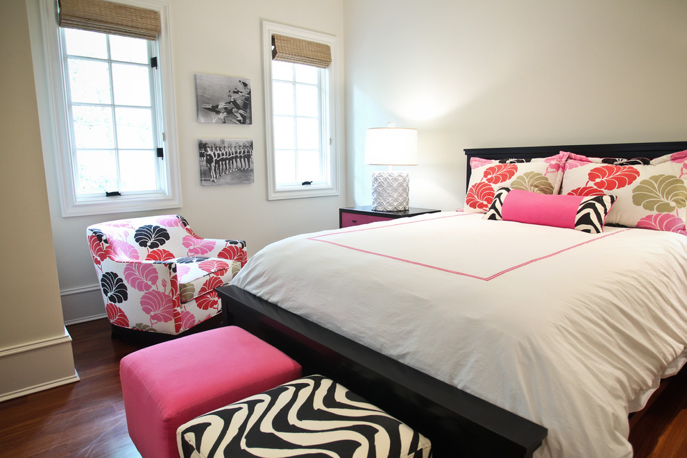 Eclectic bedroom in Charleston.