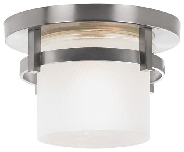 1Light Outdoor Ceiling Flush Mount Craftsman Outdoor Flushmount