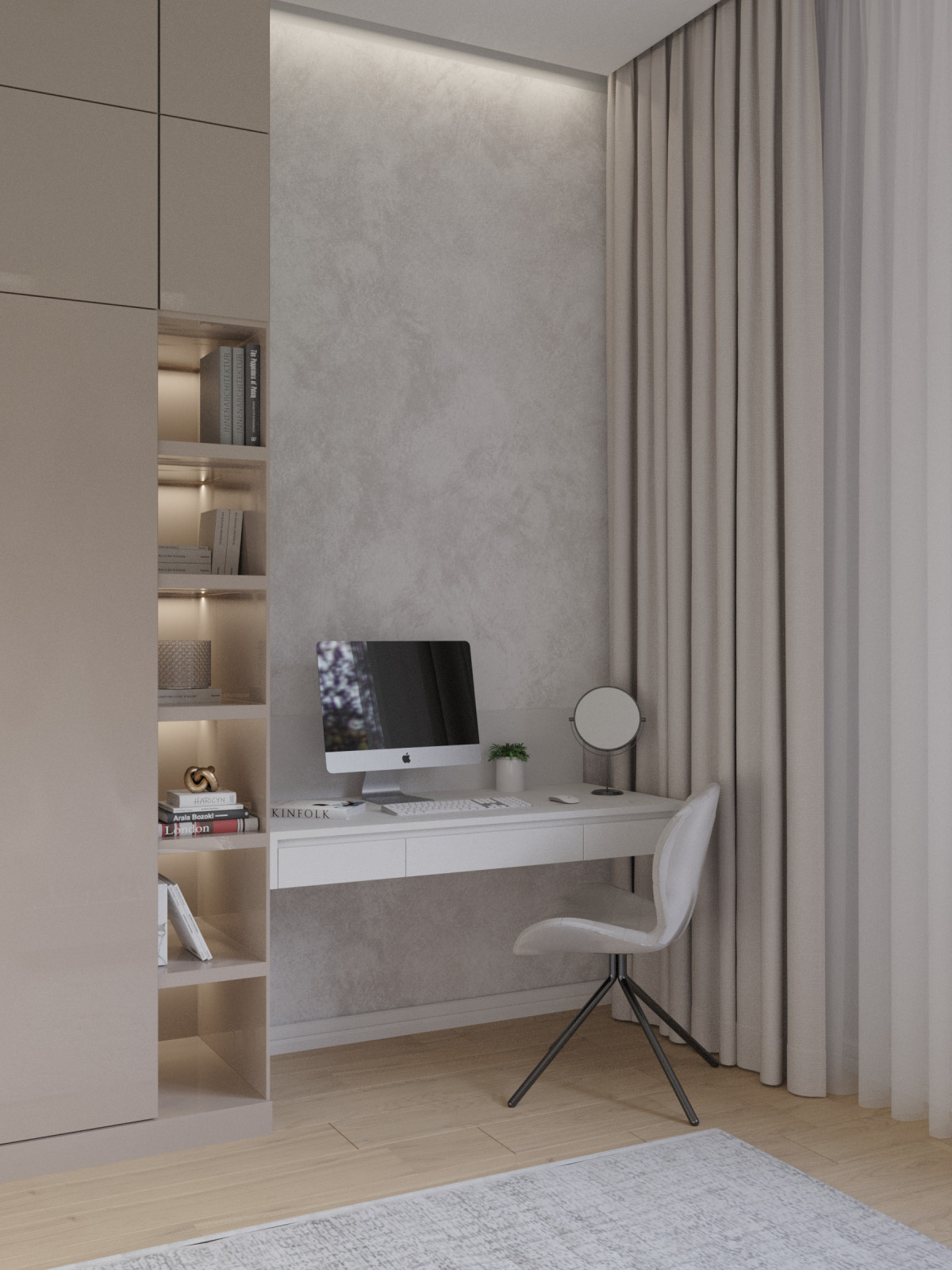 Спальня в нежных тонах