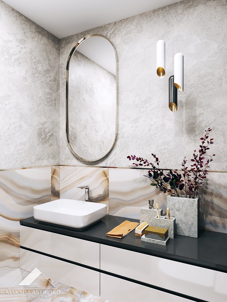 Современный интерьер с элементами арт деко