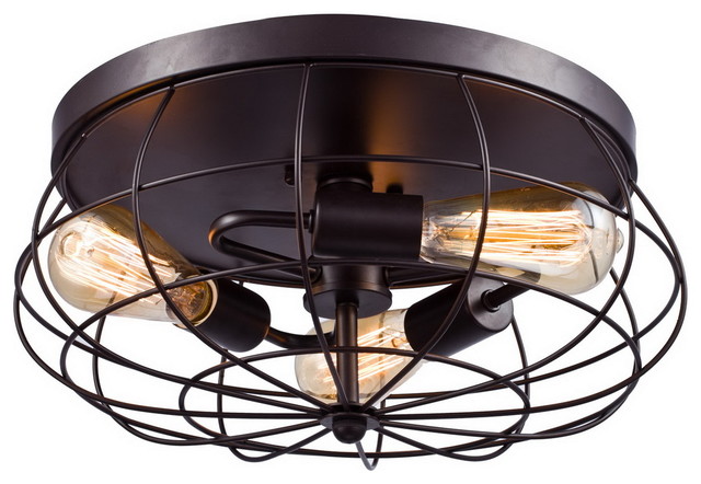 oil rubbed bronze flush mount kitchen light