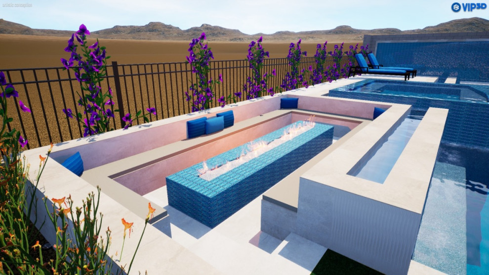 Scottsdale modern pool design