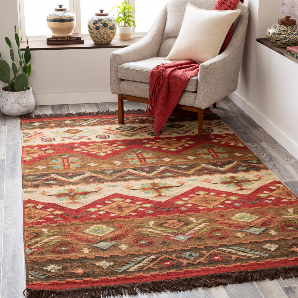 Jewel Tone Area Rug Southwestern Area Rugs by Surya Houzz