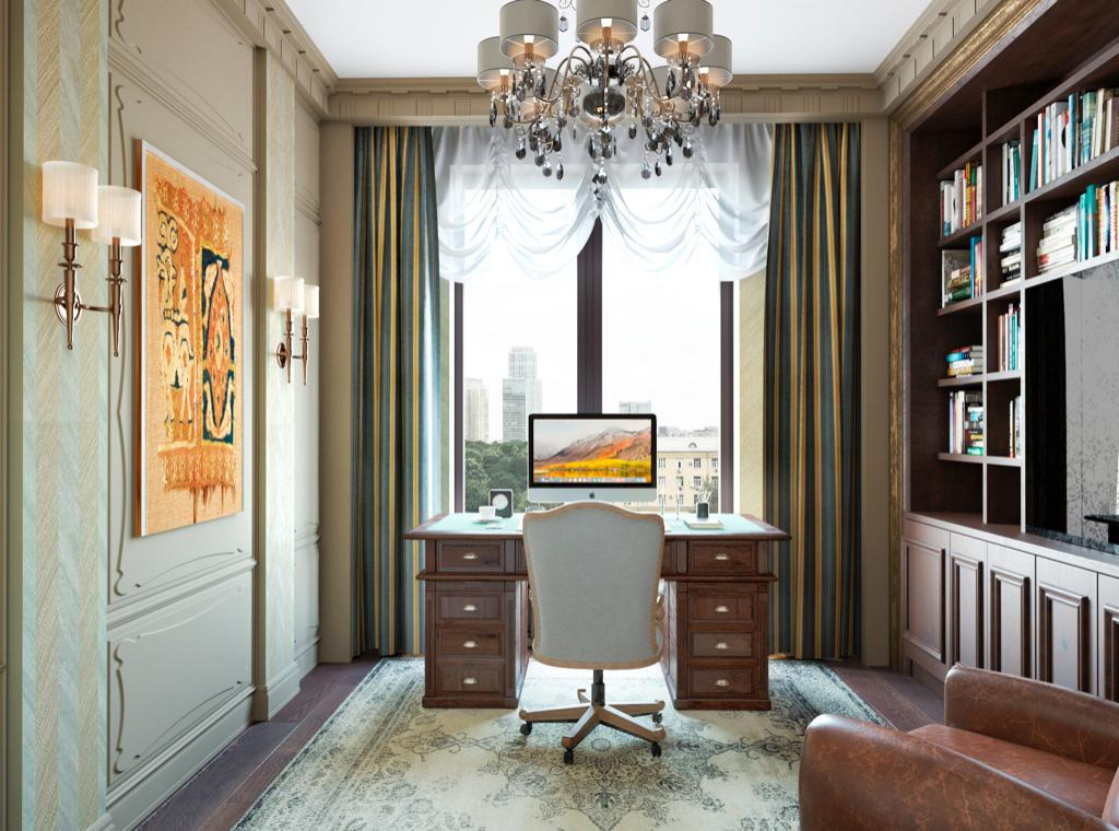 Кабинет в классическом стиле