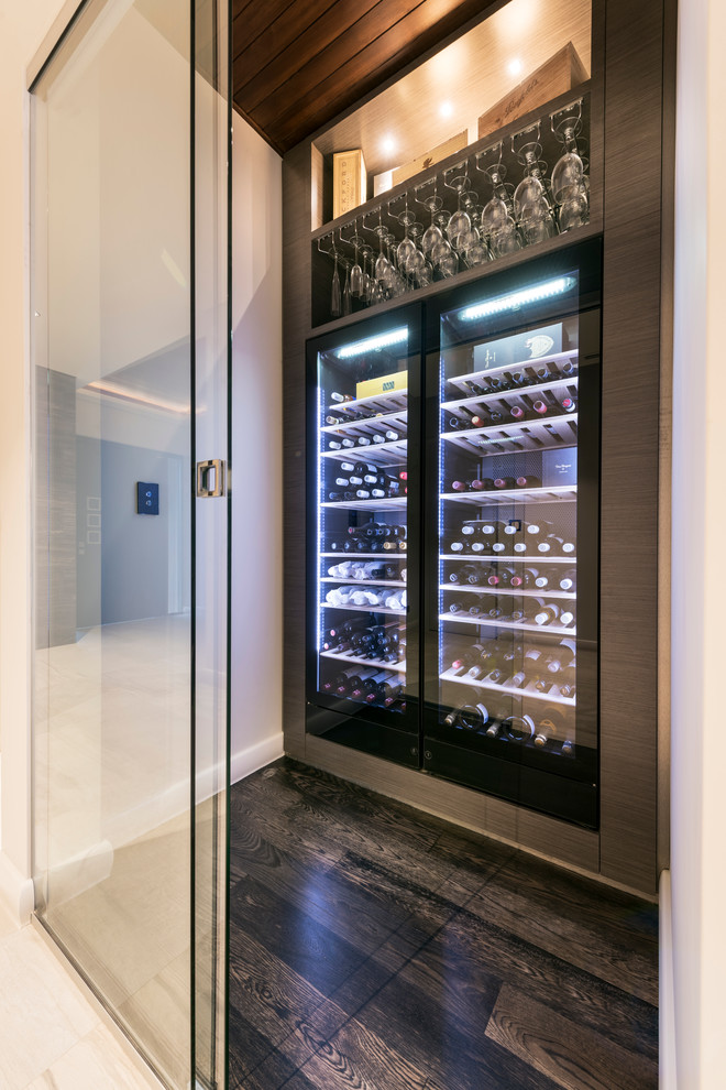 This is an example of a modern wine cellar in Perth.