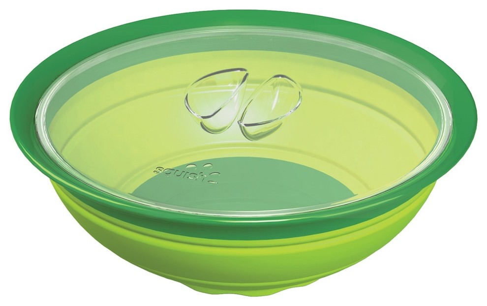 Squish Collapsible Salad Bowl with Lid, 5 Quart Covered Dish