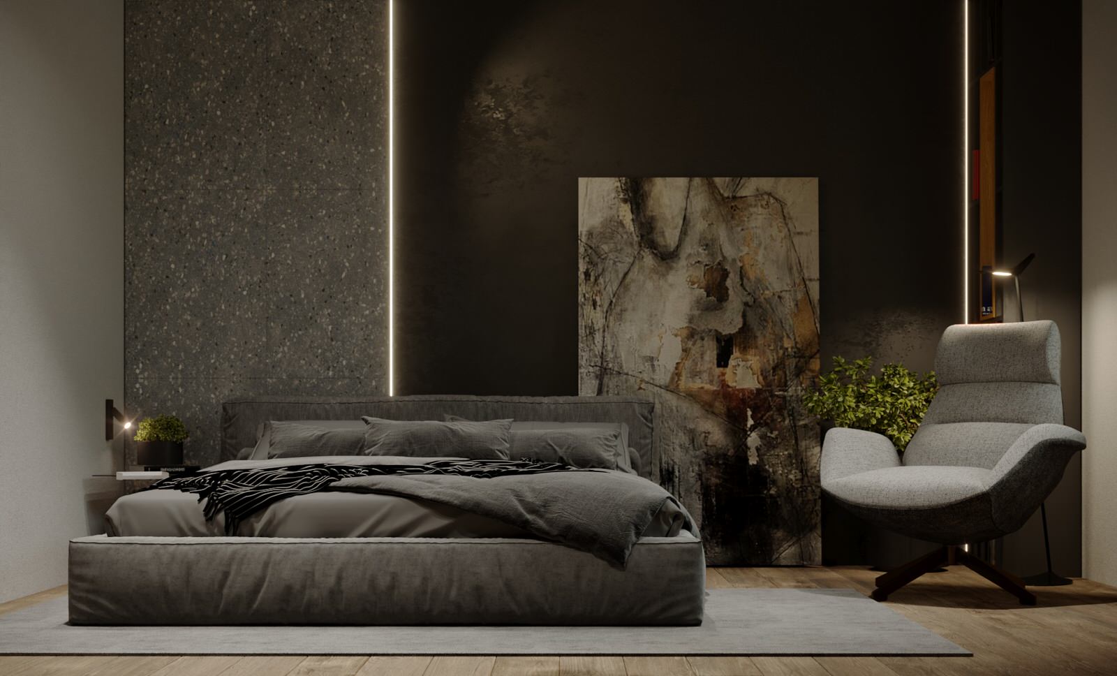 Интерьер Частного дома 110 м2. Современный интерьер для молодой пары