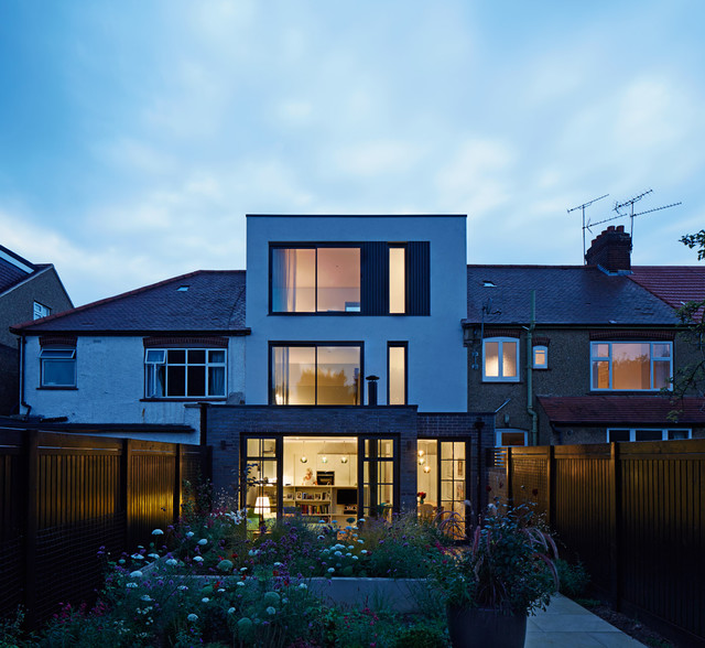 House C contemporaneo-fachada