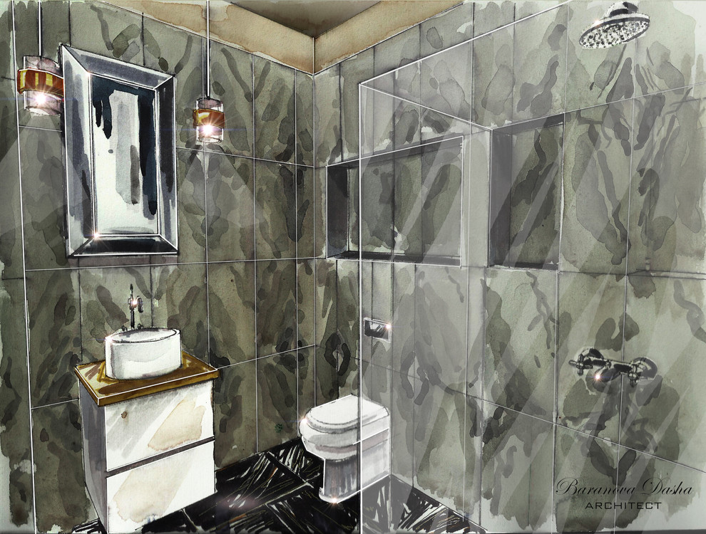 Проект таунхауса в Новой Москве площадью 300 кв м. В процессе реализации