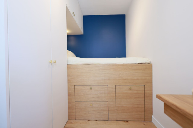 R&eacute;novation compl&egrave;te d'un appartement parisien modern-schlafzimmer
