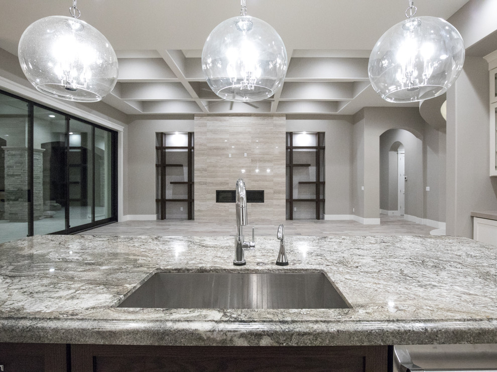 Inspiration for a transitional home design remodel in Phoenix