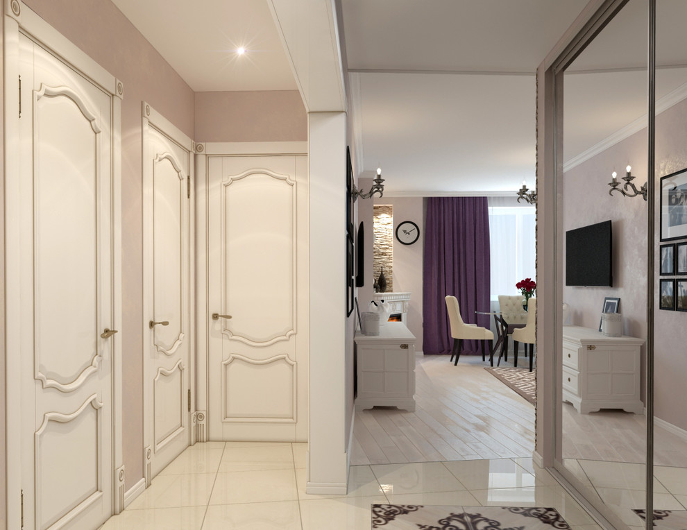 в сиреневых тонах