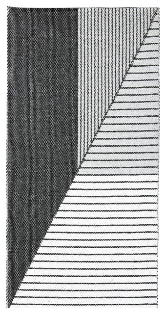 Stripe Woven Vinyl Floor Cloth, Grey, 70x140 Cm