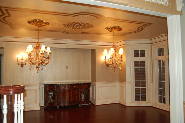 Decorative Metallic Plaster Ceiling With Swarovskis