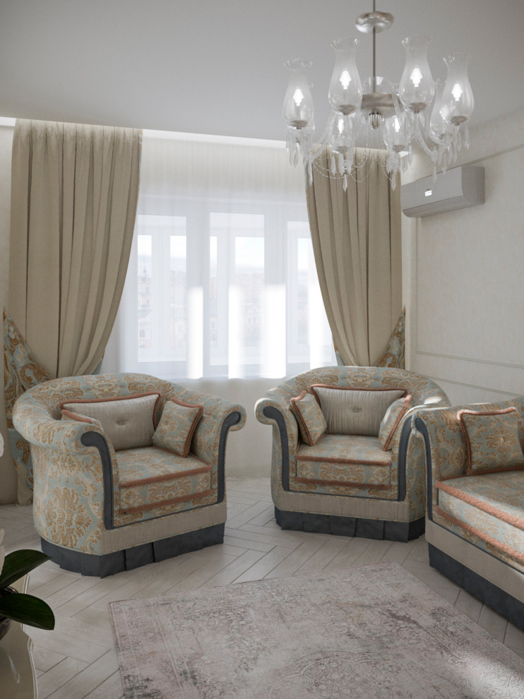 Трехкомнатная квартира в классическом стиле