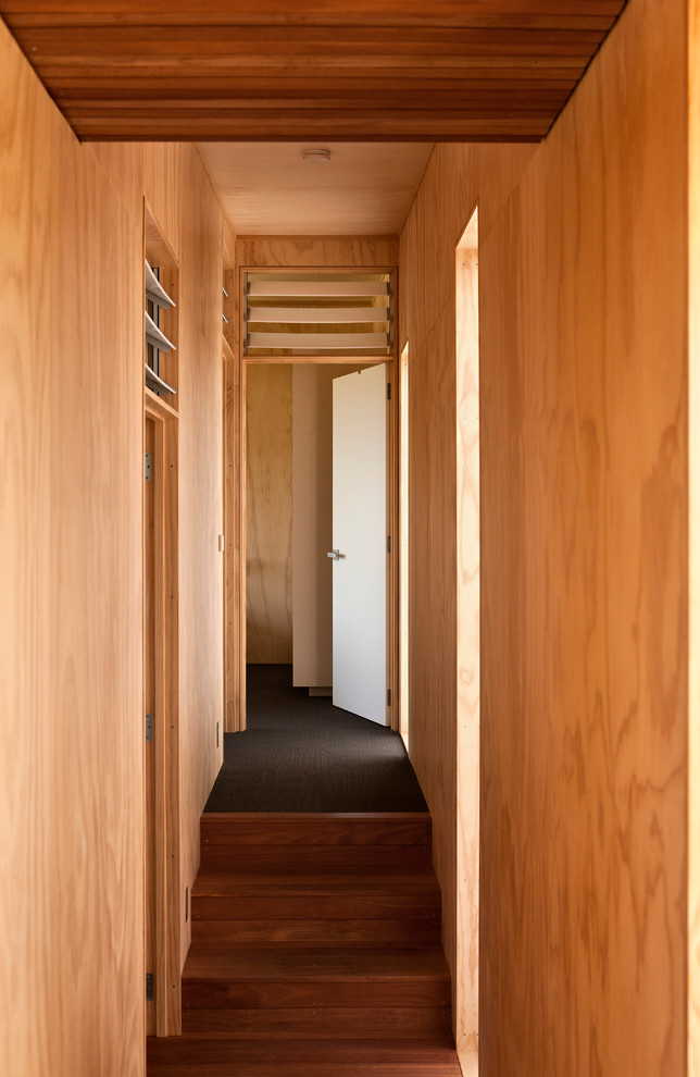Contemporary hallway in Auckland.