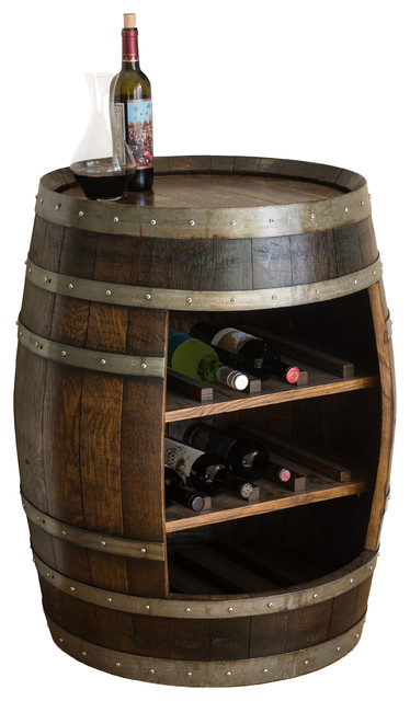 Wine Barrel Storage Cabinet Rustic Wine And Bar Cabinets By