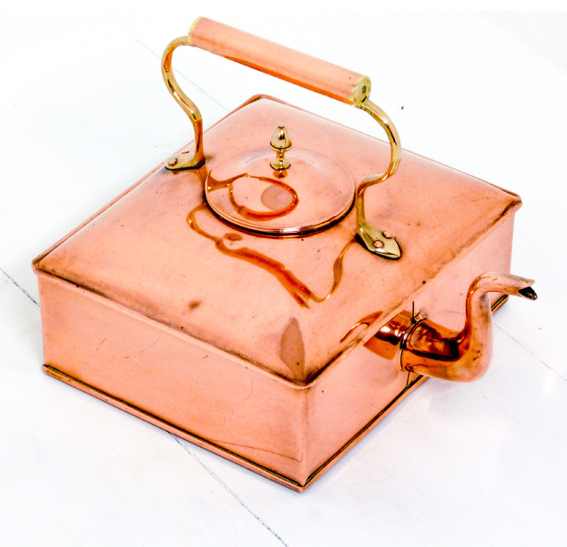 Victorian Square Copper Kettle