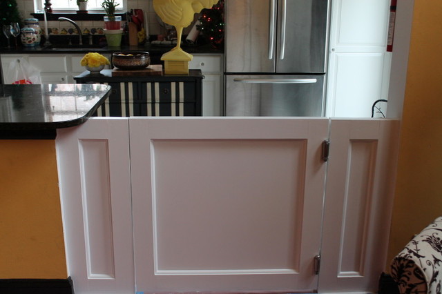 Custom Built Dog Gate Contemporary Kitchen New York By