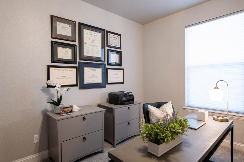 Transitional home design photo in Denver
