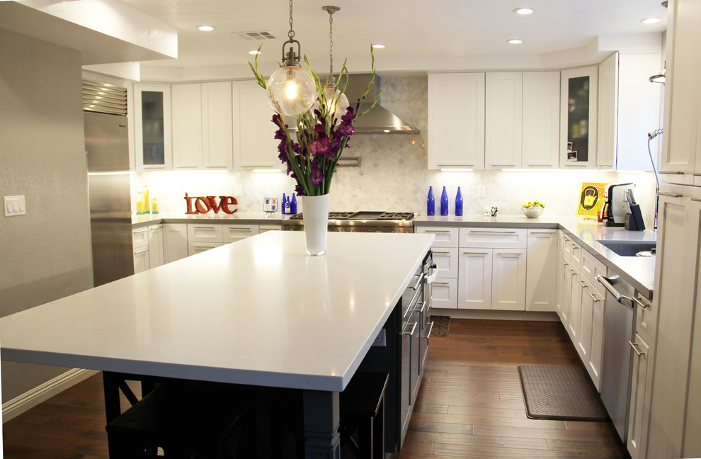 Inspiration for a transitional kitchen remodel in Orange County