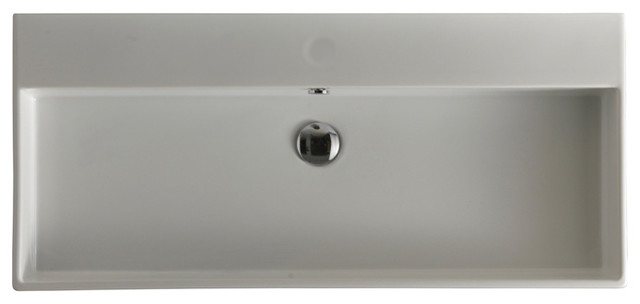 Unlimited 90 Wall Mount Sink 35.4", Without Faucet Hole