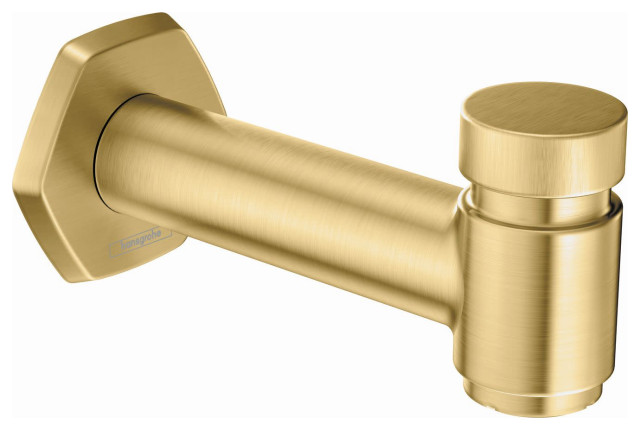 Hansgrohe 04815 Locarno 5-5/8" Integrated Diverter Tub Spout - Brushed Gold