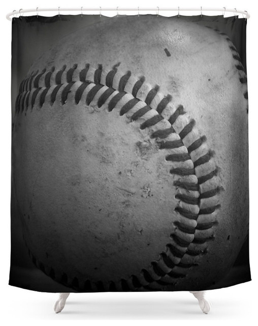 Baseball Shower Curtain Contemporary Shower Curtains By Society6