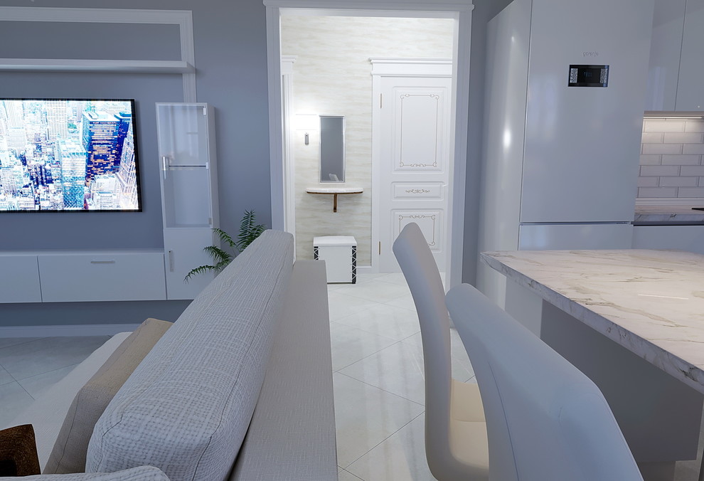 "Дизайн-проект однокомнатной квартиры со студией"