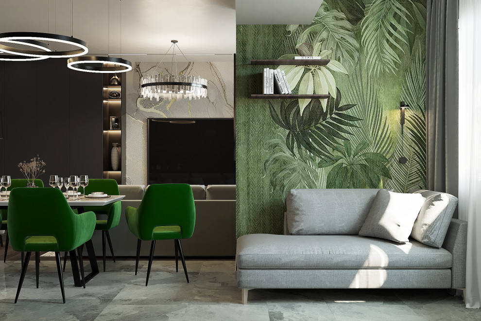 Двухуровневая квартира для молодой семьи