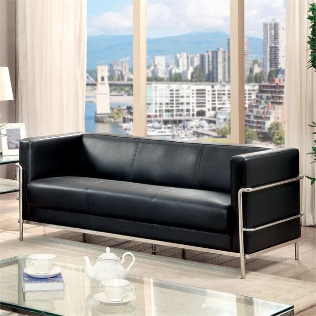 Furniture Of America Raylene Sofa Black Sofas By Homesquare Furniture Of America Raylene Sofa Black