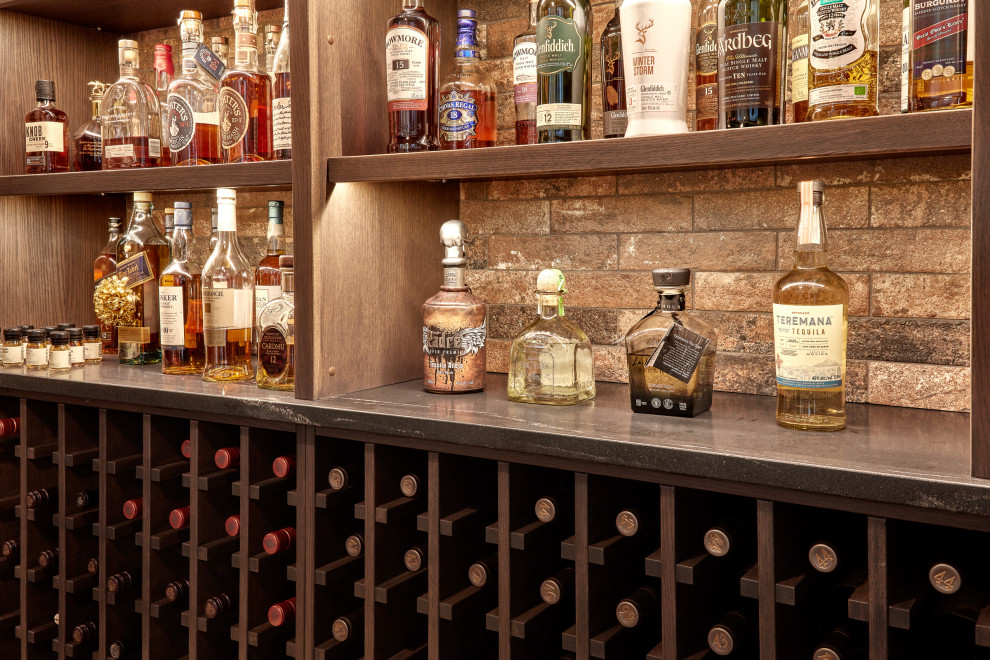 Wine Room Lake Summerside Estate Home Transitional Wine Cellar
