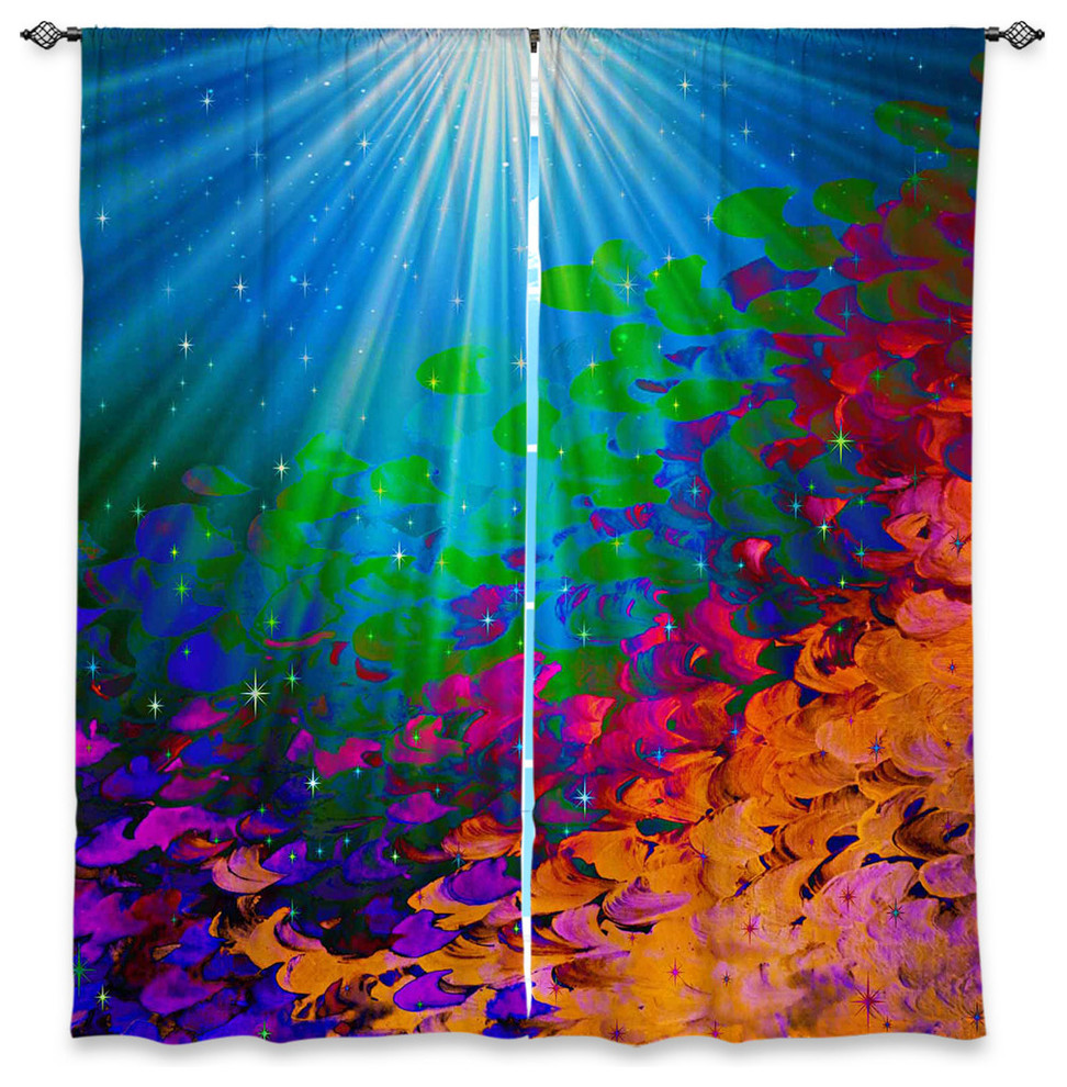 Under the Sea Window Curtains, 40"x61", Unlined