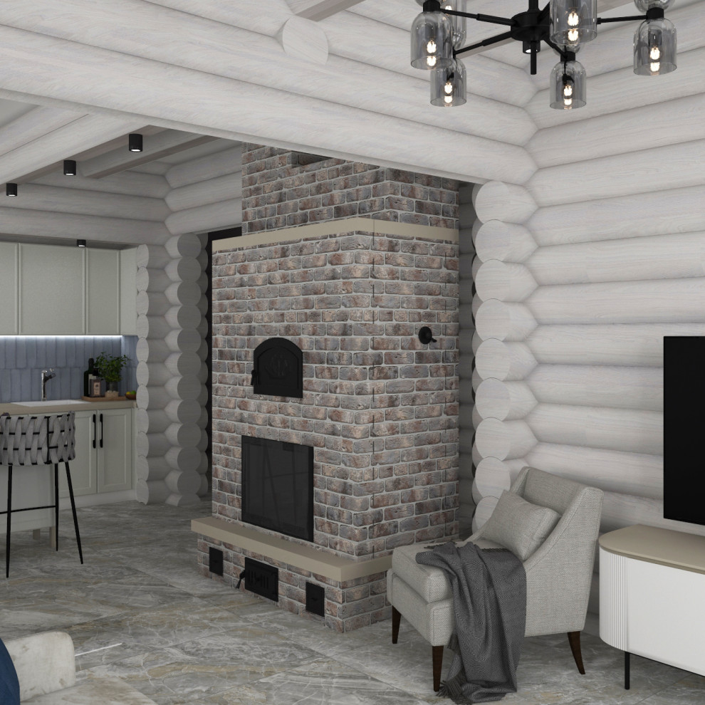 Проект загородного дома из сруба