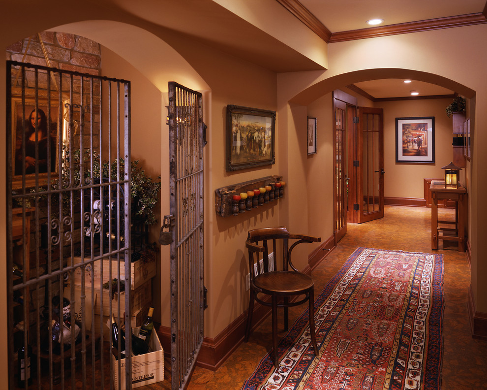 Traditional wine cellar in Minneapolis.