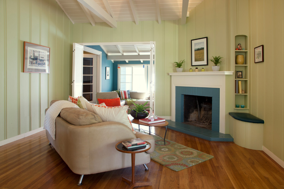 Color Design-beachy bungalow - Beach Style - Living Room - San ...
