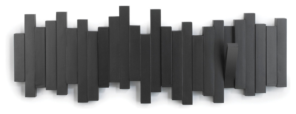 Sticks Multi Hook, Black - Contemporary - Wall Hooks - by Umbra | Houzz