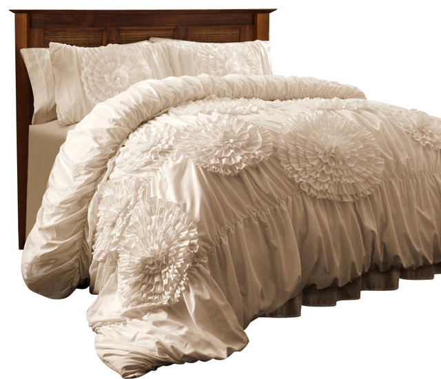 Serena 3 Piece Comforter Set Traditional Comforters And