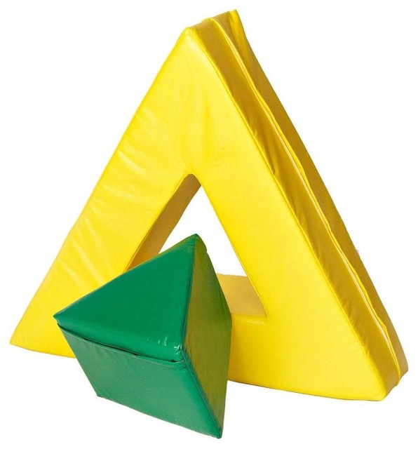 Foamnasium Triangle in Triangle Soft Play - TRIANGLE IN TRIANGLE-RED/BLUE