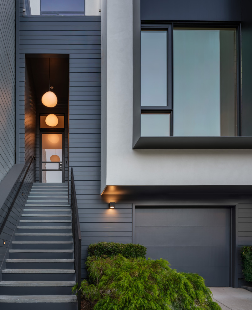 Inspiration for a modern home design remodel in San Francisco