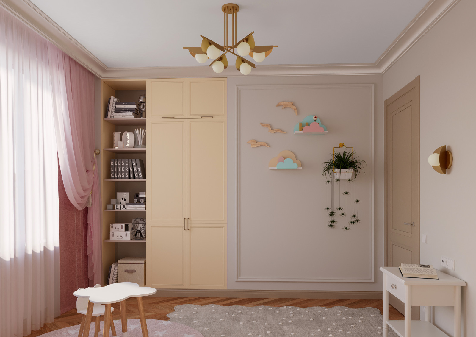 Дизайн четырёхкомнатной квартиры в ЖК Тушино-2018