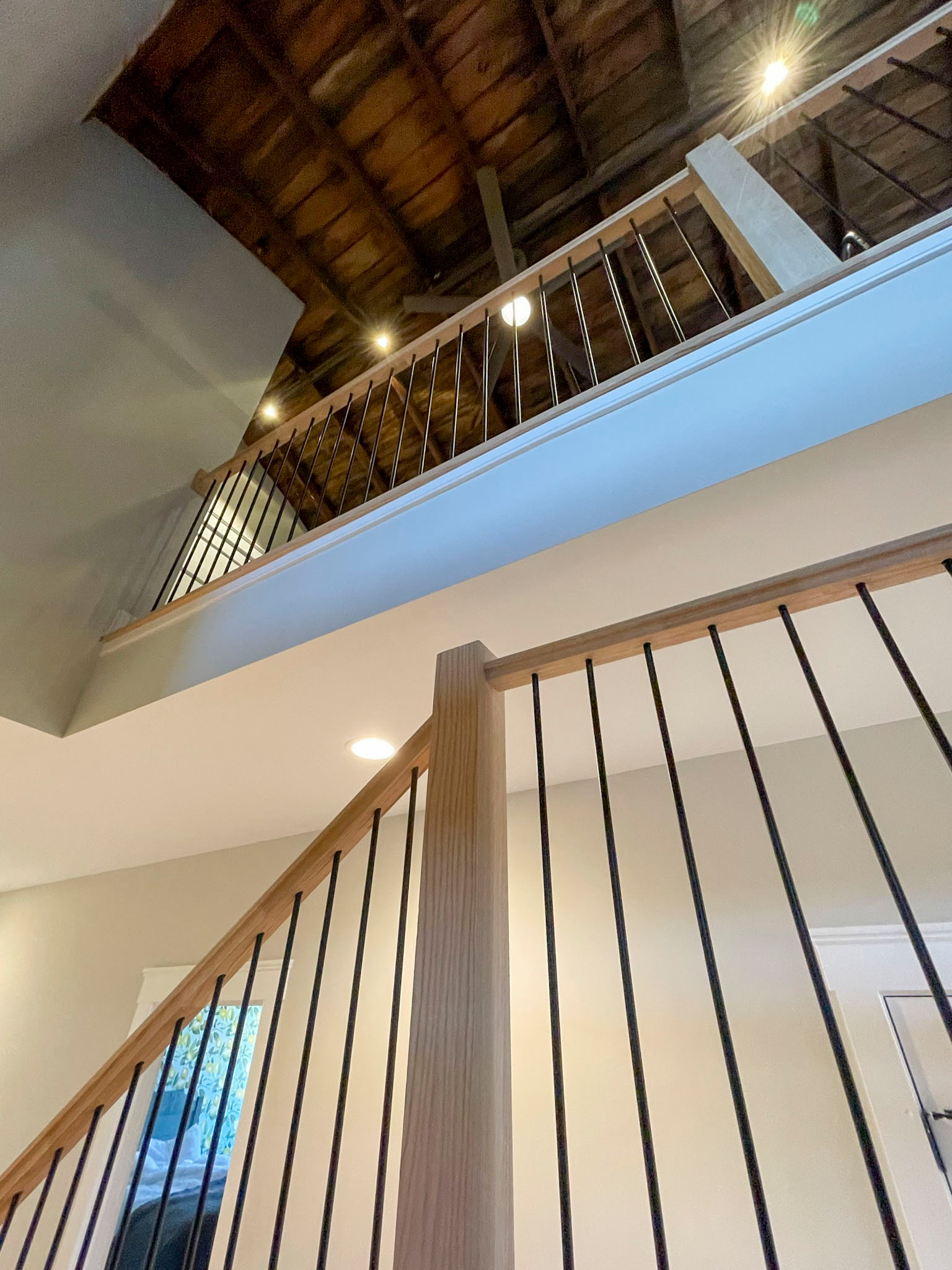 102_Straight-Freestanding Stairs/Landing in Barn Style Home, Leesburg VA 20175