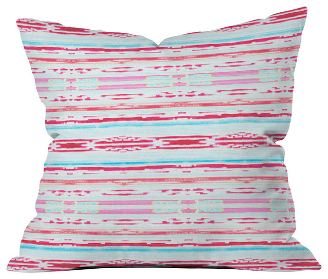 Hadley Hutton Floral Tribe Collection 6 Outdoor Throw Pillow, 16x16x4