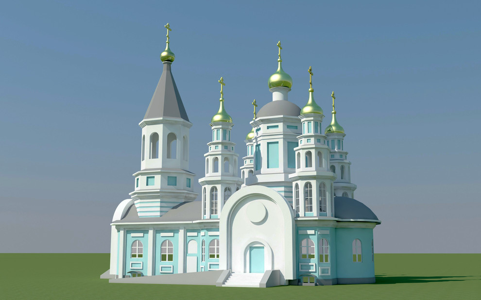 Церковь в поселке Апрель