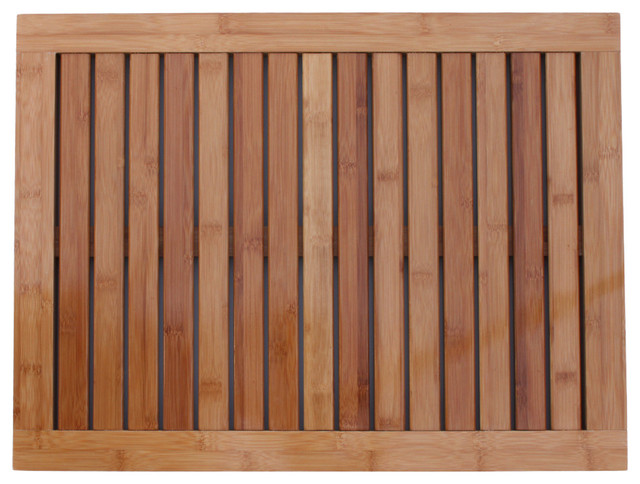 Oceanstar Bamboo Floor And Shower Mat