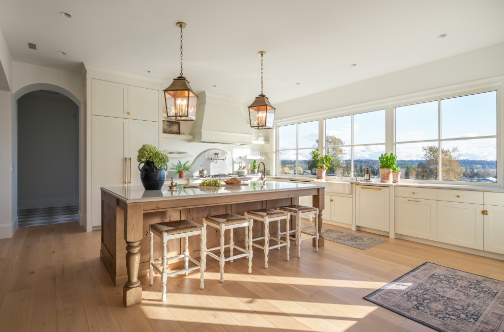 Inspiration for a transitional kitchen remodel in Vancouver