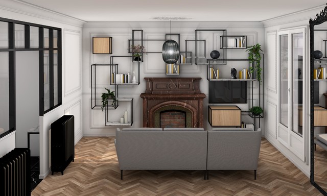 Perspective transitional-rendering